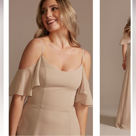 Cold Shoulder Dress with Pockets - Picture 5 of 8